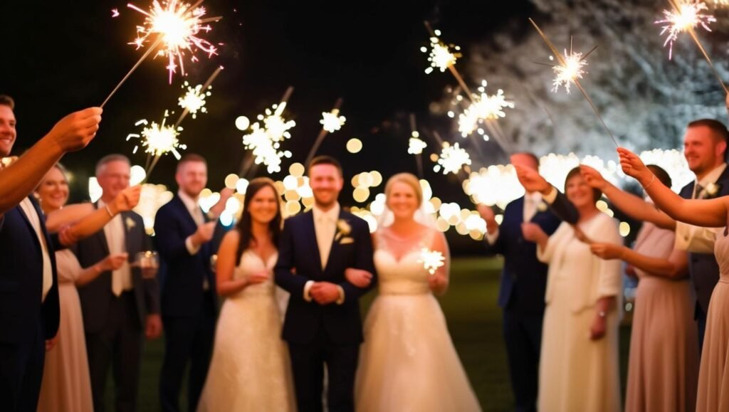 sparkler send off wedding